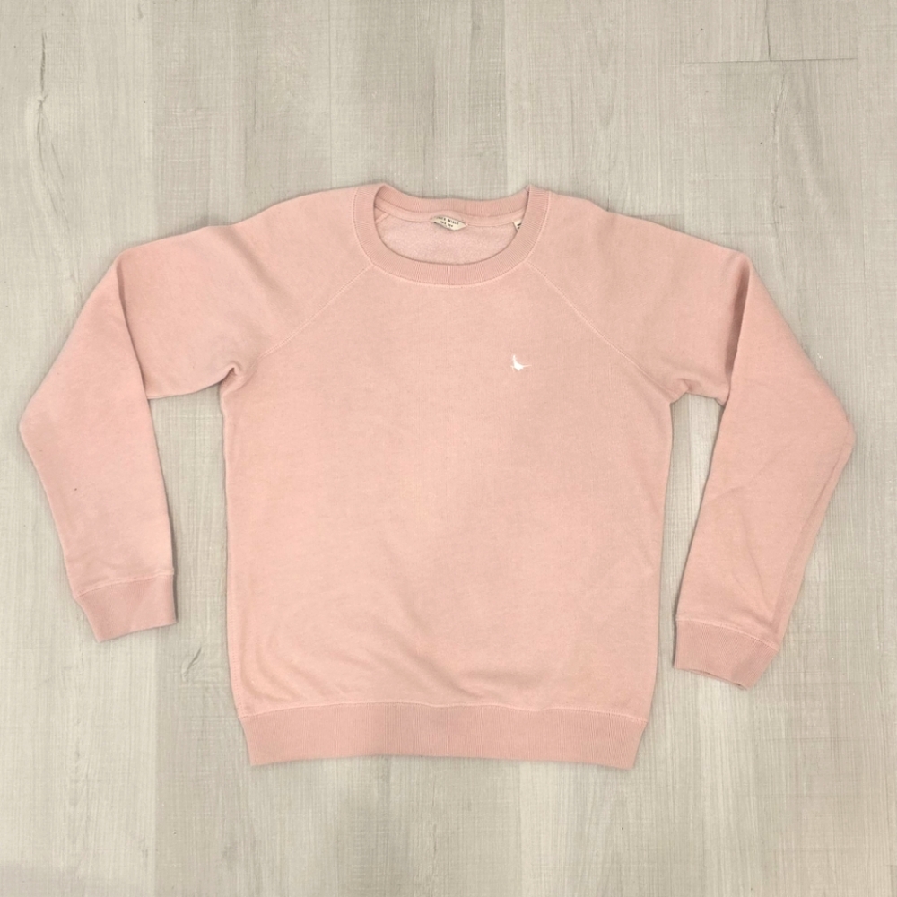 Jack Wills Women's Warm Pink Crewneck Sweatshirt, Size 4 GUC